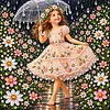 Flower Girl-Diamond Painting Pearl Art Kit(30X30cm)