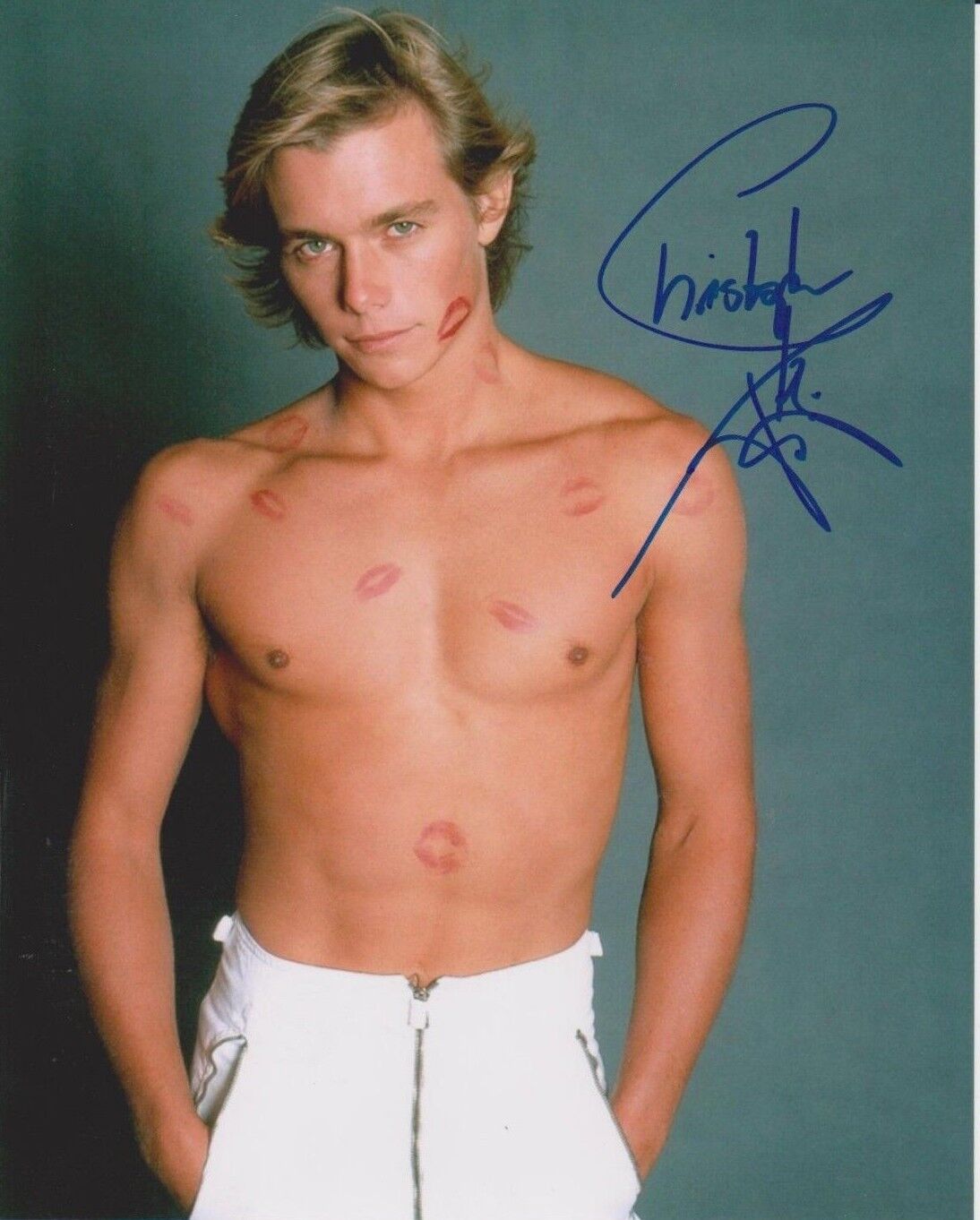 Christopher Atkins Signed Photo Poster painting - Star of The Blue Lagoon / DALLAS - SEXY!! G589