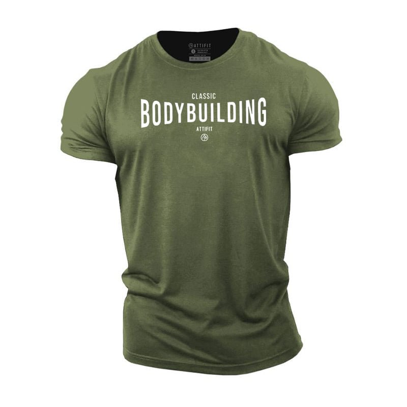 Cotton Men's Classic Bodybuilding T-shirt tacday