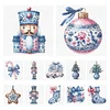 12pcs Christmas-11CT Stamped Cross Stitch Set 12.5*12.5cm/4.92*4.92in tapestrymarket