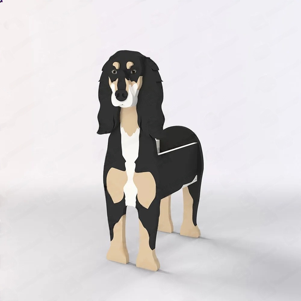 Saluki Dog Planter