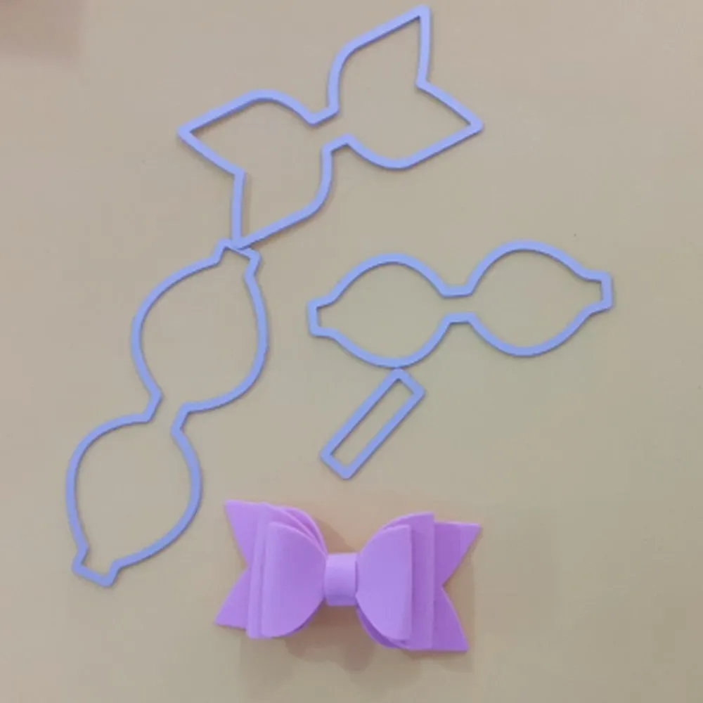 Beautiful cutting die bow template DIY scrapbook metal cutting die paper card process embossing folder template