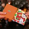 12Pcs Diamond Painting Winter Animals Greeting Card Set with Envelope