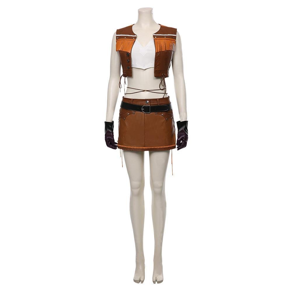 final fantasy vii remake tifa lockhart the cowboy suit halloween carnival costume cosplay costume
