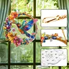 Crystal Diamond Painting Window Hanger Hummingbird Wreath 9.45x9.45in
