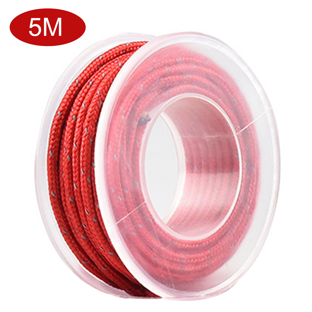 

Outdoor Camping Canopy Parachute Lanyard 4mm Reflective Tent Paracord Rope, 50m, 501 Original
