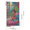 (40*70cm)DIY Full Round Drill Diamond Painting-Girl