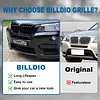 BILLDIO F25 Grille - Black Kidney Grill Compatible with 2011 2012 2013 X3 F25 Double Slats Glossy Black?2 pcs?