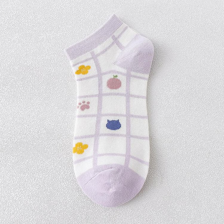Purple Rabbit Socks