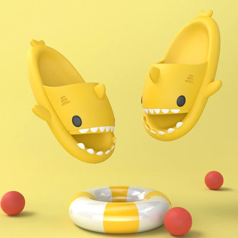 Man Women Shark Slippers Summer Adult Couple Slippers Indoor And Outdoor Funny Home Shoes Lovely Cartoon Cute Animal Slipper