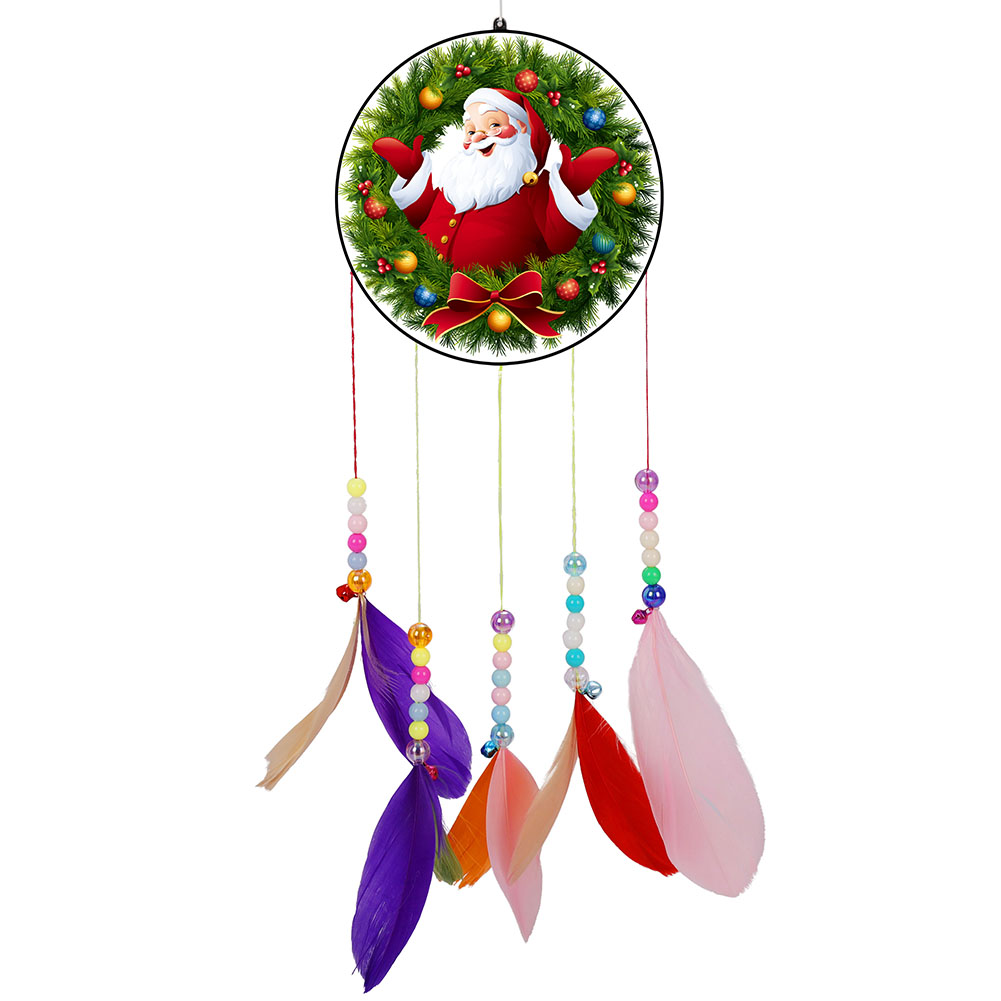 

Santa Acrylic Lucky Wind Chime - 5D DIY Craft Pendant, 501 Original