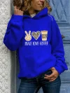 Peace Love Coffee Hooded Sweatshirt
