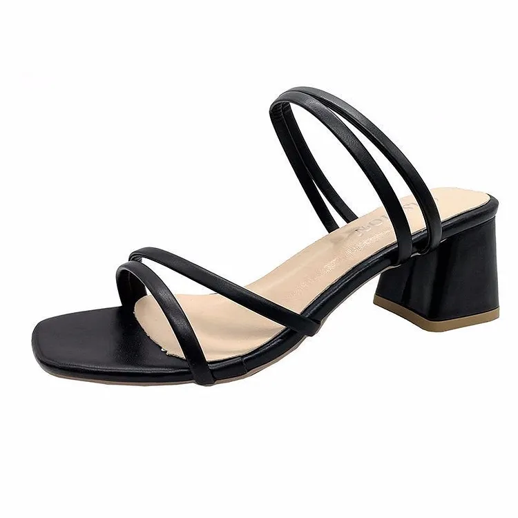 Nude Wide Fit Block Heels High Heel Sandals