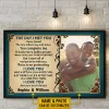 Personalized Photo/Name: Couple Husband Wife The Day I Met Vintage Metal Sign//Wooden Signs