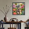 Diamond Painting -5D Full Round Drill Miniature Schnauzer Puppy(40x40cm)