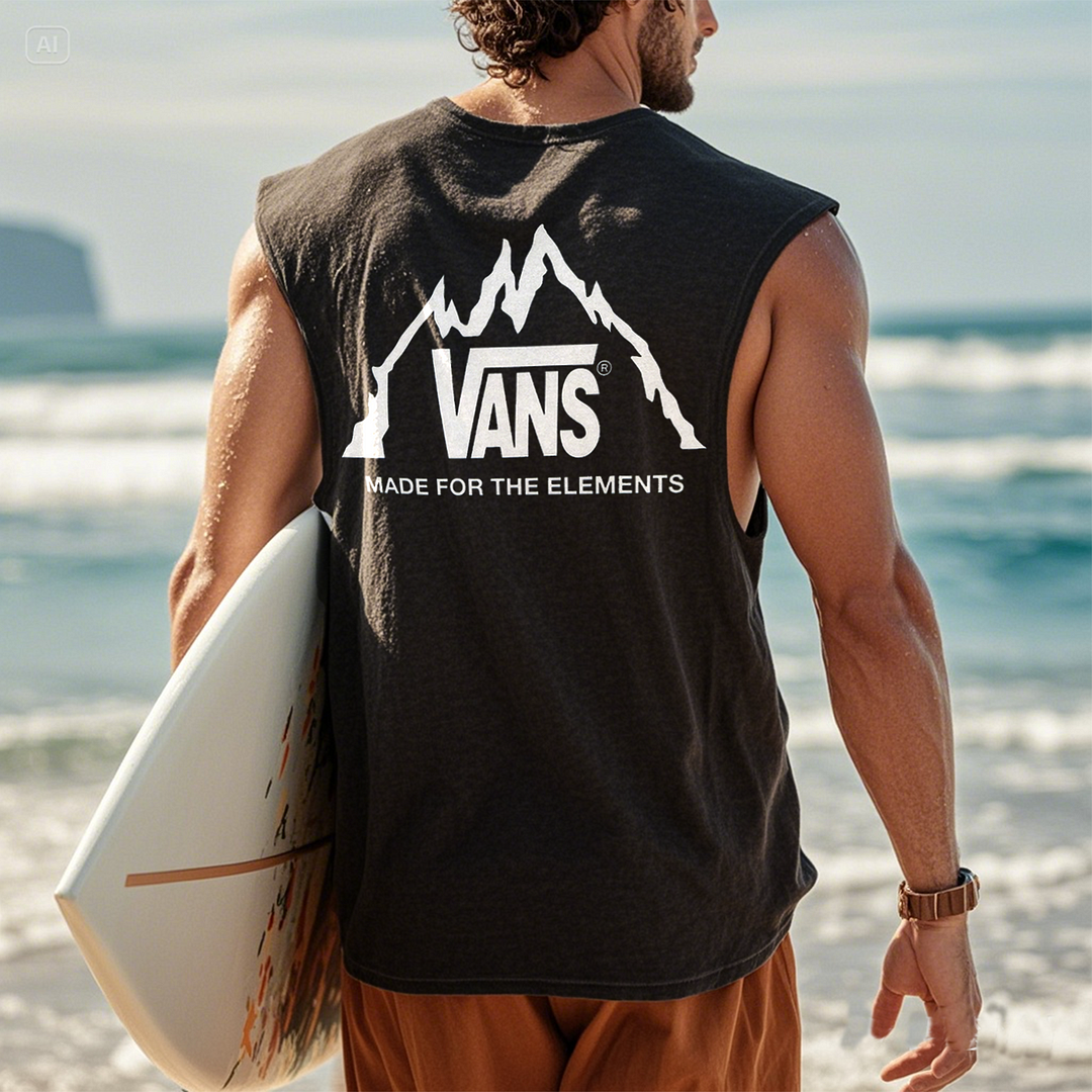  Mountain Graphic Tank Top for Active Beach Days