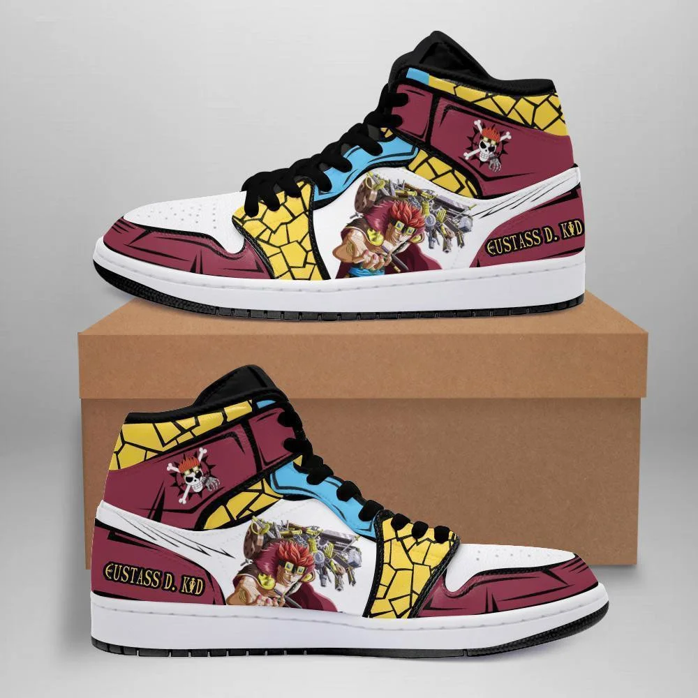 Eustass D. Kid Sneakers Custom Anime One Piece Shoes
