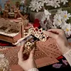 Enjoy Time: DIY Piano Crafts, Wooden Playable Bluetooth Piano for Girls, Building Block Assembly, Creative Holiday Gift