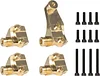 AMK TRX4 Brass Weights Portal Axle Housing Link Mount Diff Cover for 1/10 RC Crawler TRX-4 Defender Bronco Sport K5 TRX6 LCG Upgrade