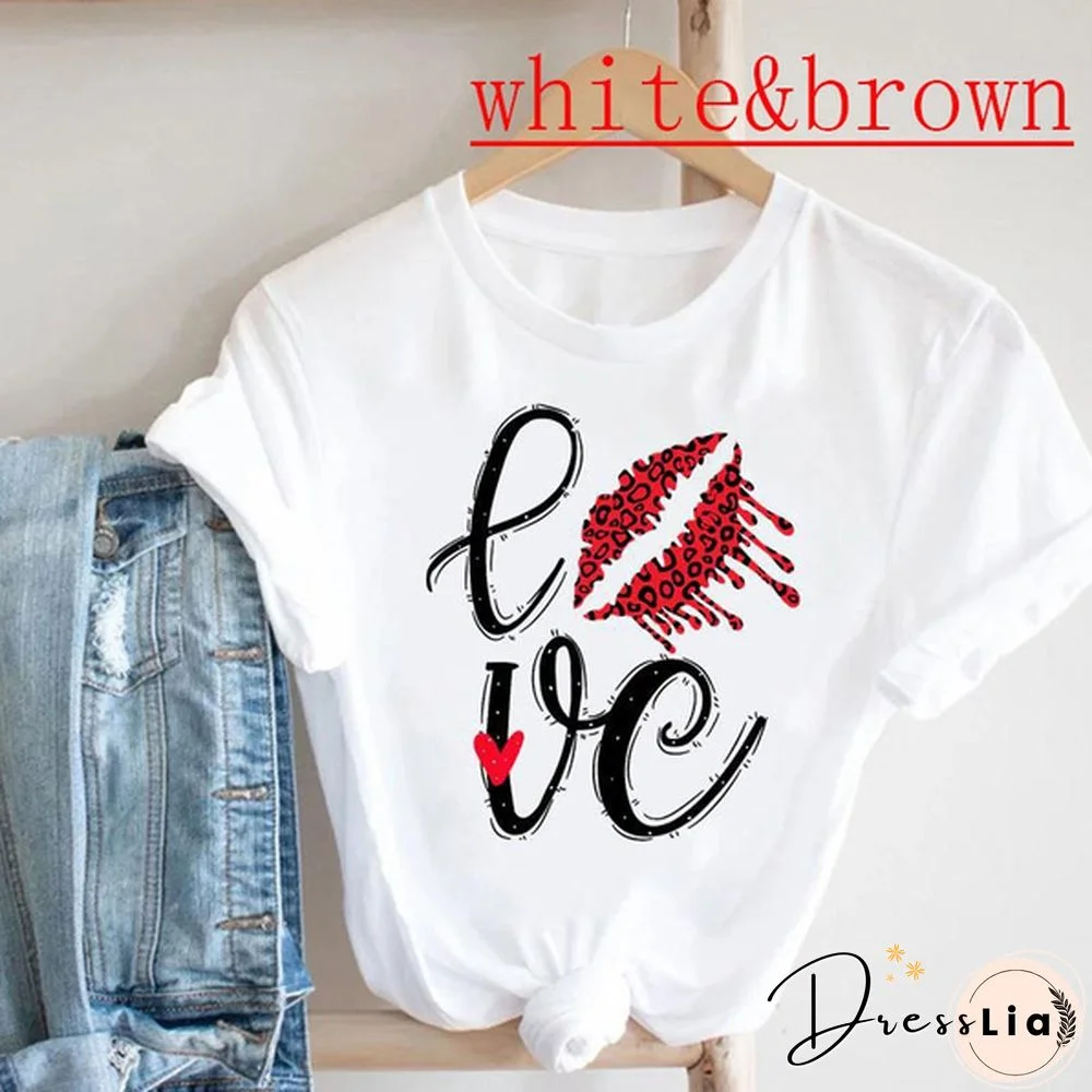 tee top tshirt watercolor lip new style 90s fashion clothes women cartoon print summer casual o-neck lady female clothing short sleeve T graphic t-shirt