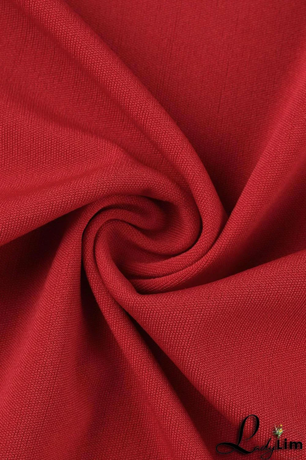 Red Fashion Casual Solid Patchwork O Neck Long Sleeve Dresses