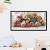 14CT/11CT Little Bear Family - Stamped Cross Stitch 54*31cm/21.26*12.2in(Brand)