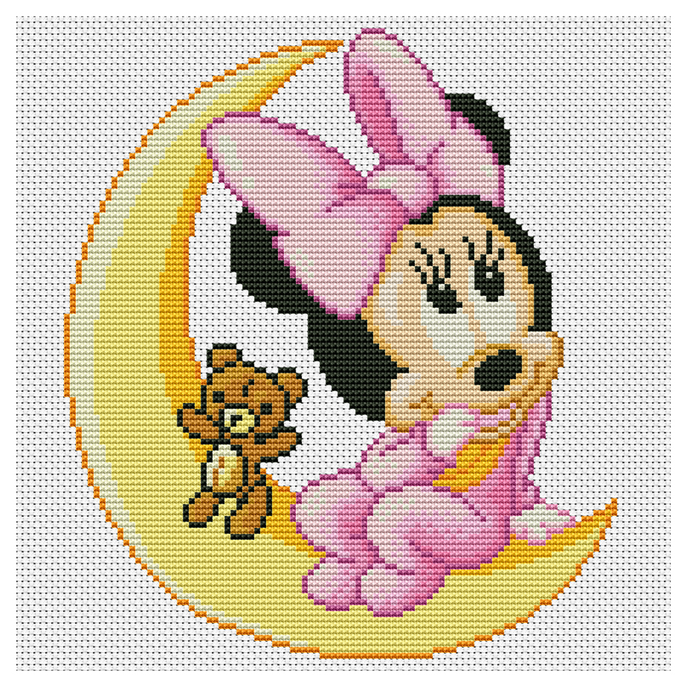 

Cartoon - 11CT Stamped Cross Stitch - 30*30CM, 501 Original