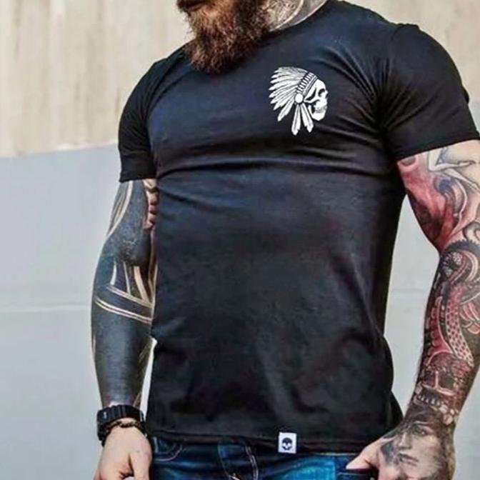 Black chief short-sleeve T-shirt