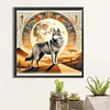 (40*40cm)Wolf - Full Round Drill Diamond Painting