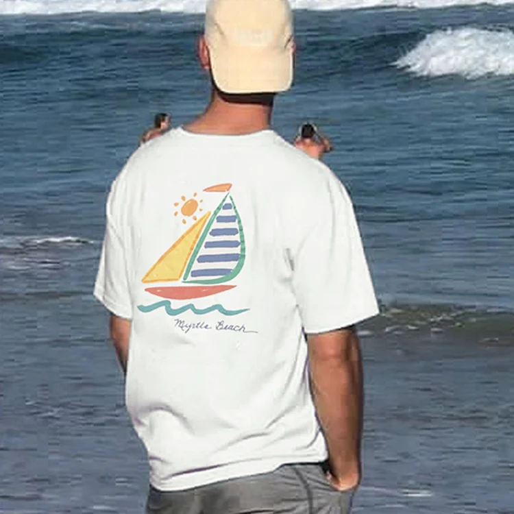 Unisex Men's Myrtle Beach Retro Surfing T-shirt 69c3