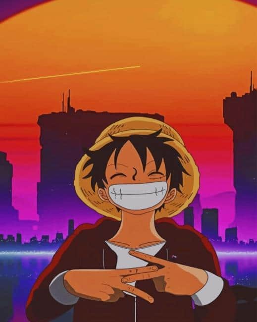 

One Piece Monkey D – Paint By Numbers - 40*50CM, 501 Original