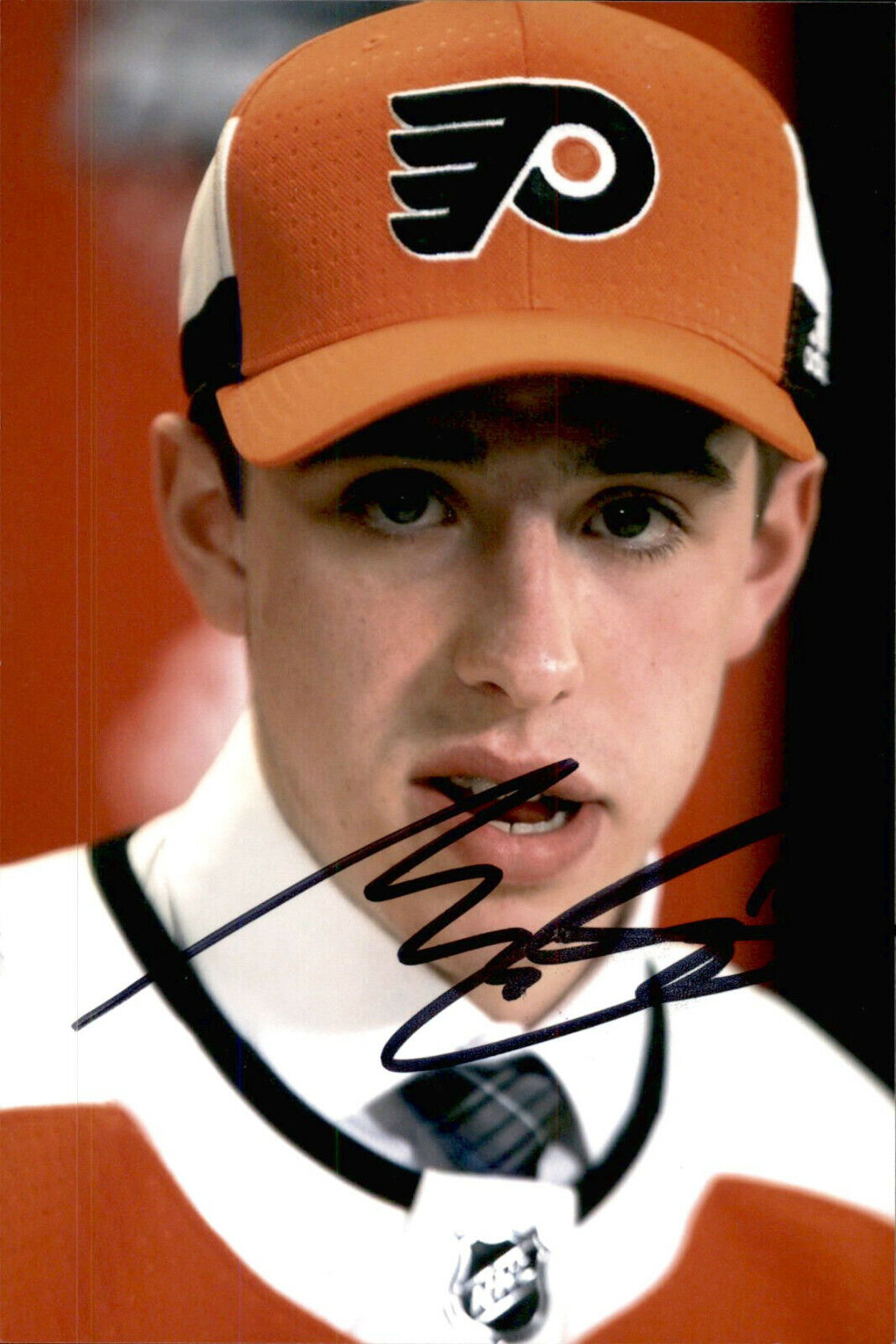 Morgan Frost SIGNED 4x6 Photo Poster painting PHILADELPHIA FLYERS #4