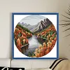 Autumn Lake-11CT Stamped Cross Stitch 37*37cm/14.57*14.57in tapestrymarket