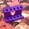 Diamond Painting Tweezer Holder, 10-Slot Heart Cutout Storage Stand for Diamond Art Tools