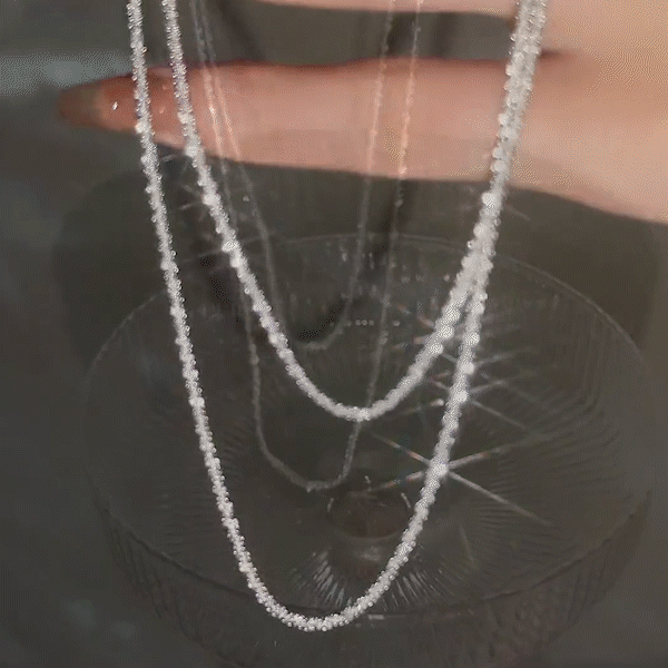 S925 silver Sparkling necklace