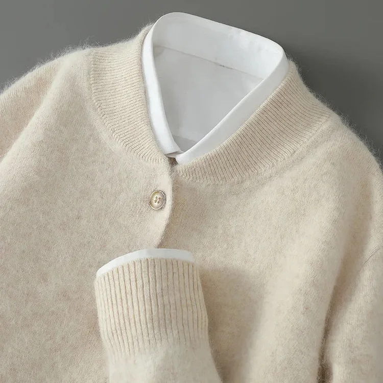Mazer 100% Cashmere Cardigan QueenFunky