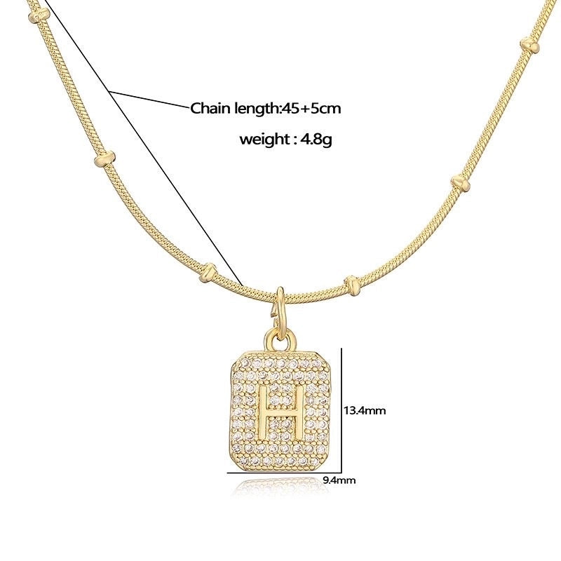 Copper  Letter Necklace