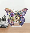 Diamond Painting Acrylic Colorful Butterfly Clock Ornaments