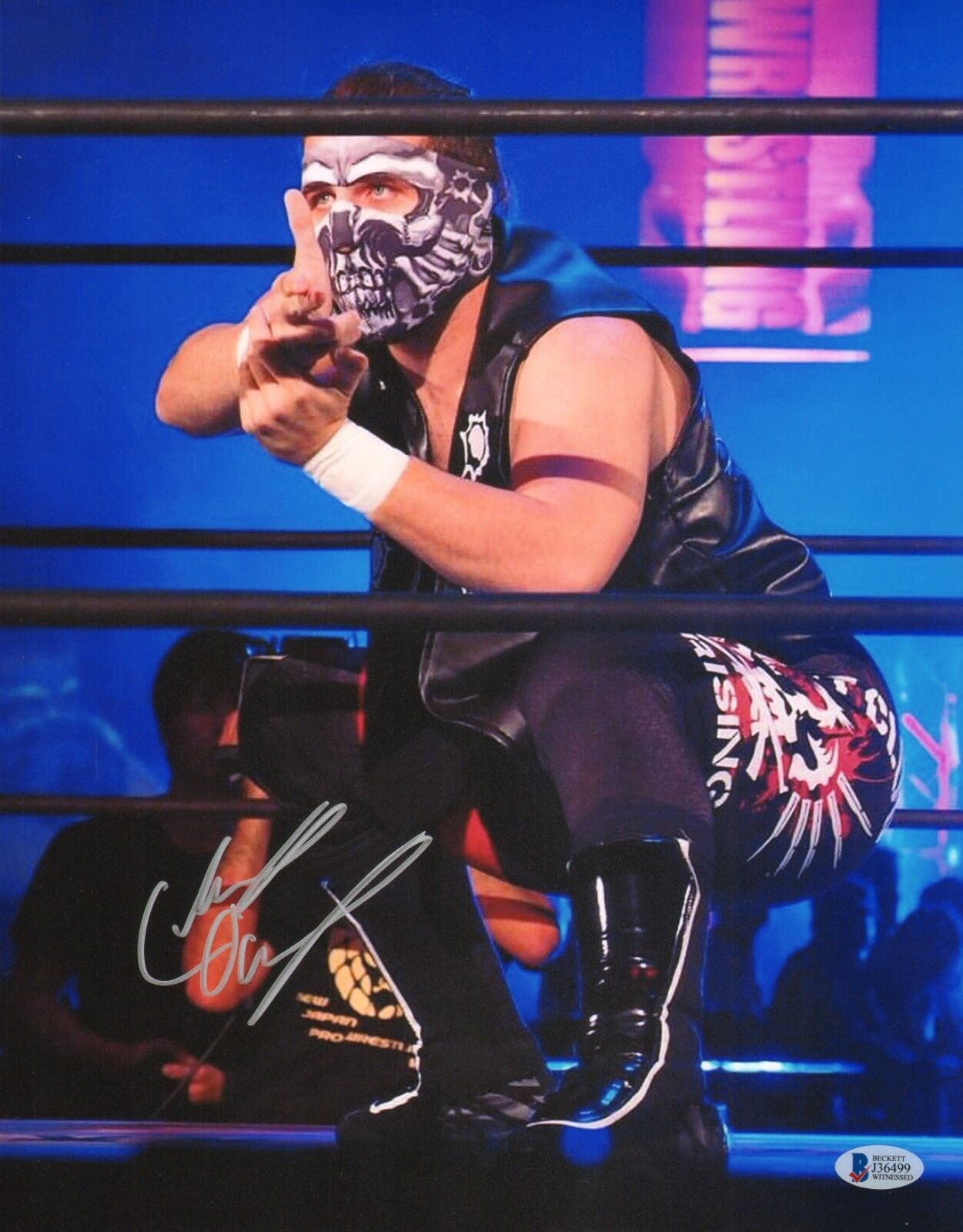 Chase Owens Signed 11x14 Photo Poster painting BAS COA New Japan Pro Wrestling Bullet Club NWA 3