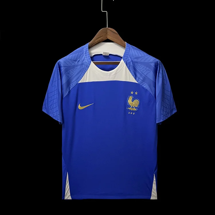 Maillot Equipe de France Coupe du Monde 2022 Pre-Match Blanc