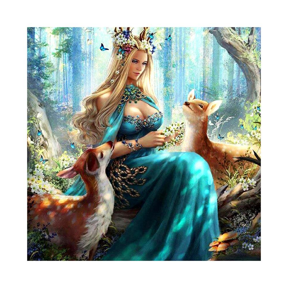 

30*30CM-Beauty-Round Drill Diamond Painting, 501 Original