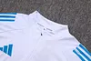 Joyfball 2025/2026 Real Madrid Half-Pull Training Suit White Football Shirt 1:1 Thai Quality