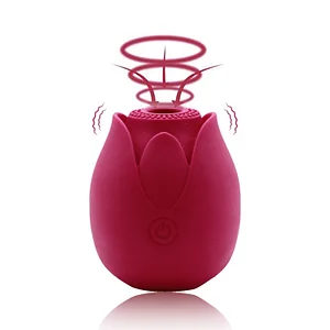 Rose Lotus Sucking Vibrating Egg - 10 Modes Waterproof Pleasure Toy