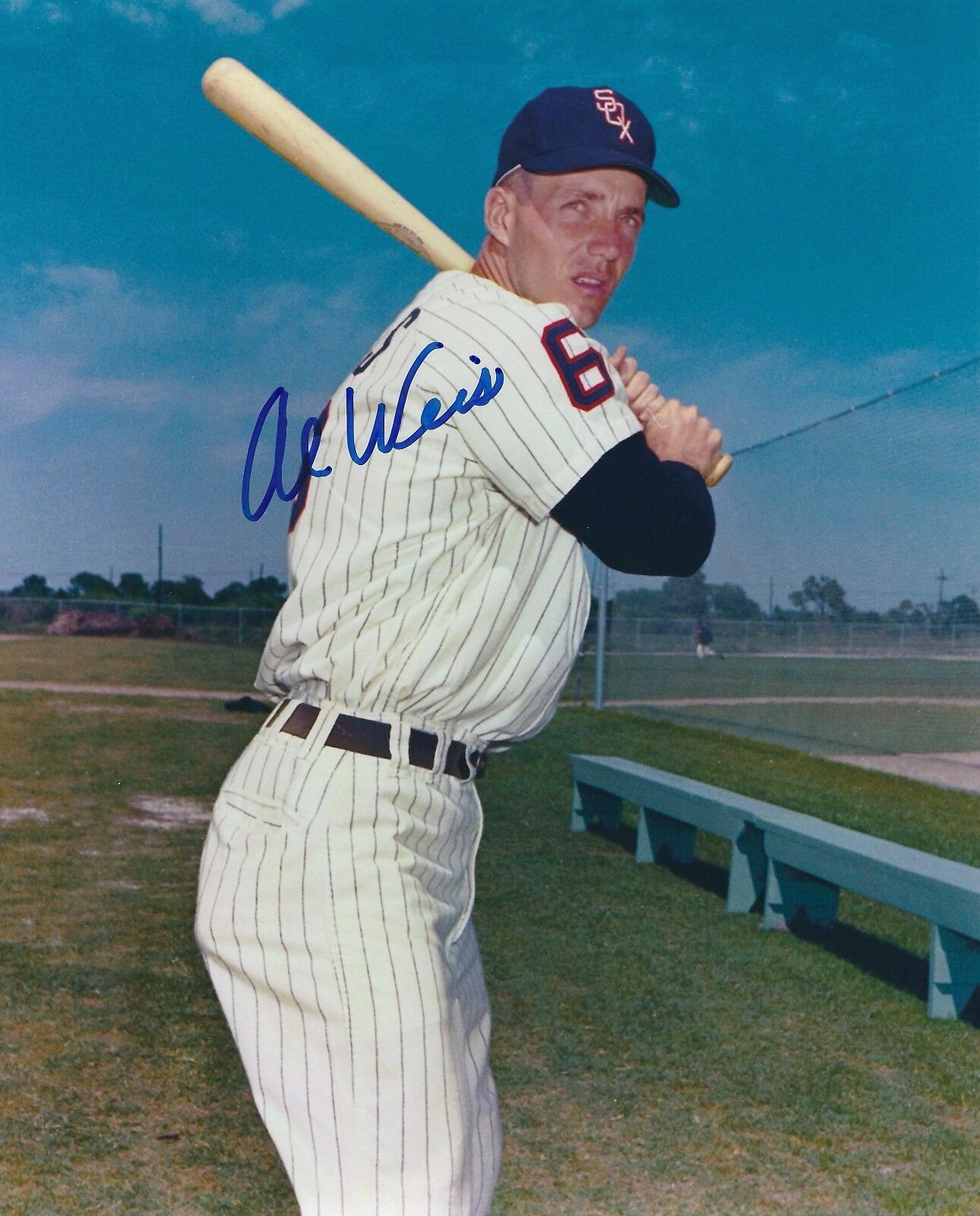 Autographed AL Weis Chicago White Sox 8x10 Photo Poster painting - COA