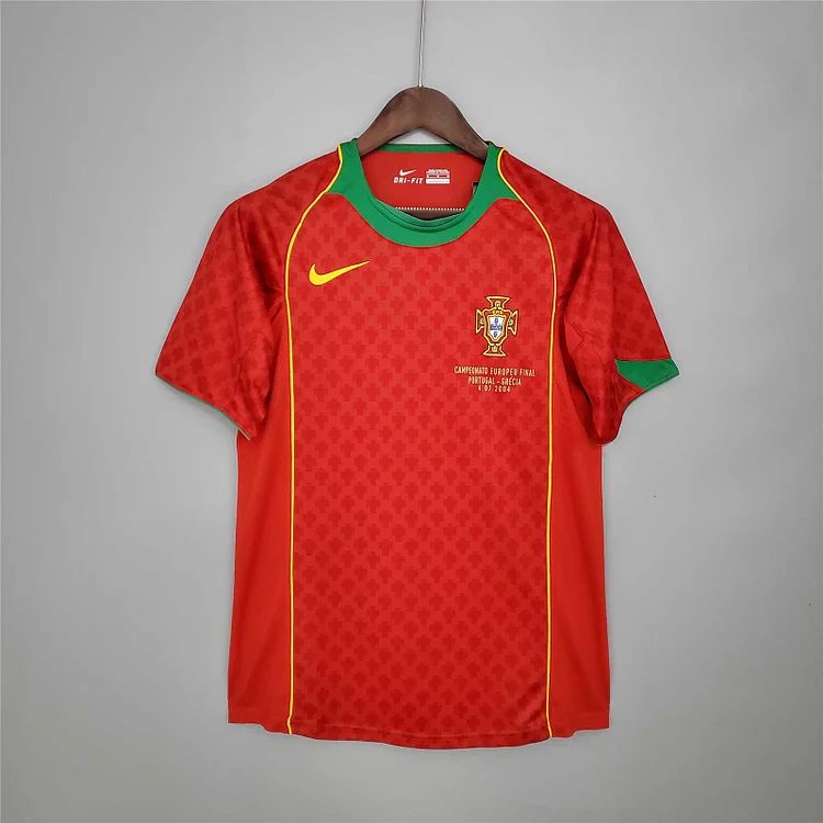 2004 Portugal Retro Home Football Jersey