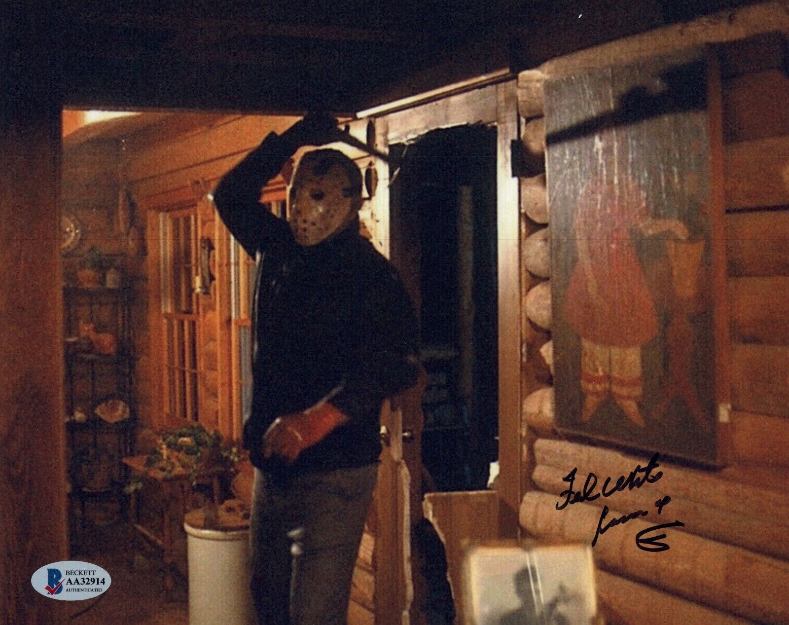 Ted White Signed 8x10 Photo Poster painting Jason Friday The 13th The Final Chapter Beckett COA