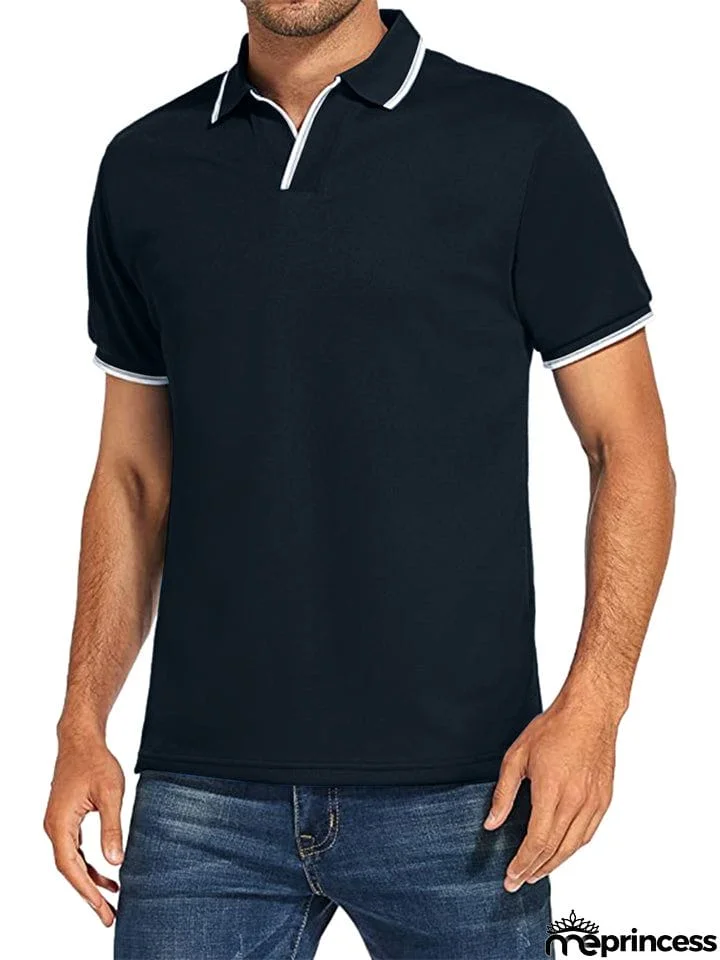 Stylish White Polo Shirt Mens