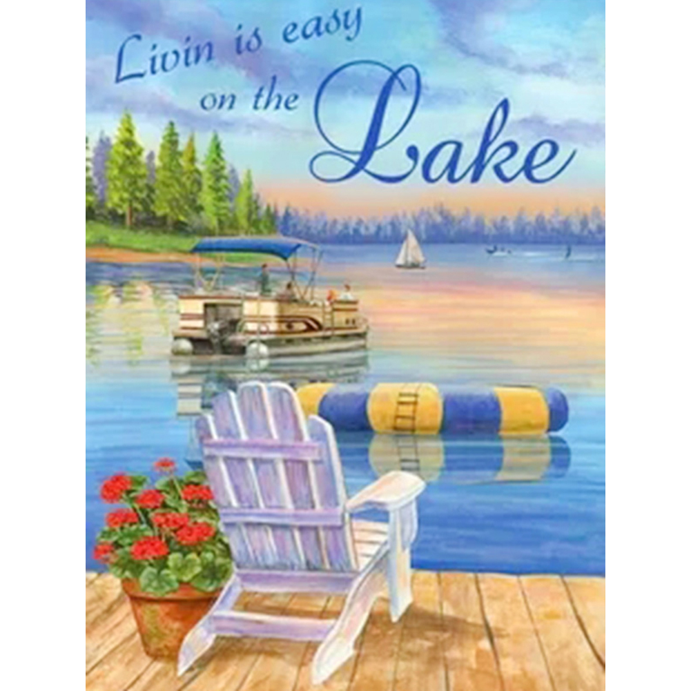 

Beach Deck Chair - Round Drill Diamond Painting - 30*40CM, 501 Original