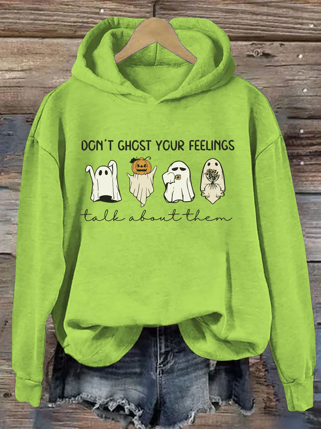 Halloween Don't Ghost Your Feelings Talk About Them Hoodie