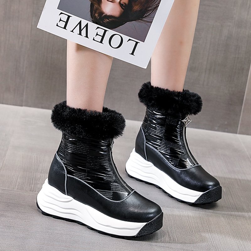 Women's Thick Sole Inner Heightening Non-slip Waterproof Boots-PABIUYOU- Women's Fashion Leader